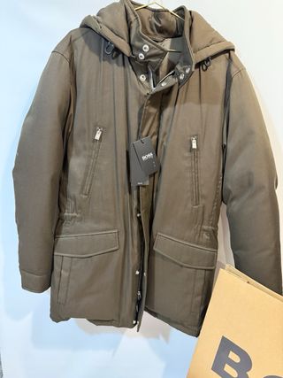 Abrigo Hugo Boss Verde Oliva Hombre