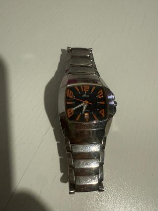 Reloj Lotus Negro y Plateado