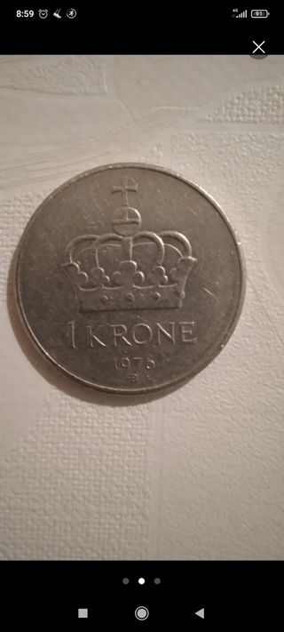 1 Corona Norvegese 1976
