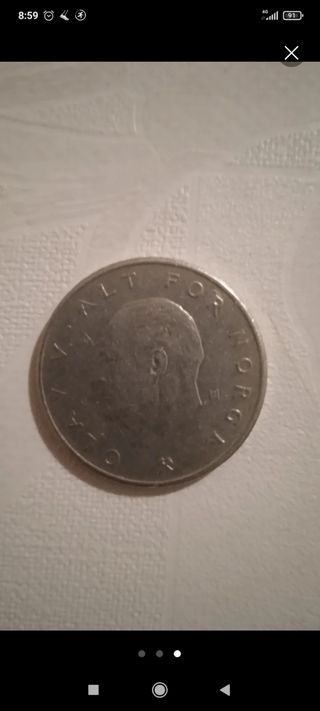 1 Corona Norvegese 1976