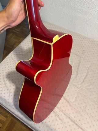 Guitarra Rochester Roja Electroacústica