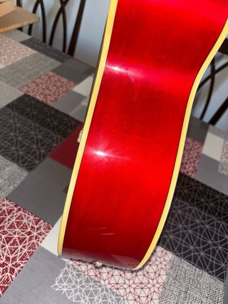 Guitarra Rochester Roja Electroacústica