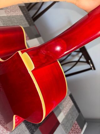 Guitarra Rochester Roja Electroacústica