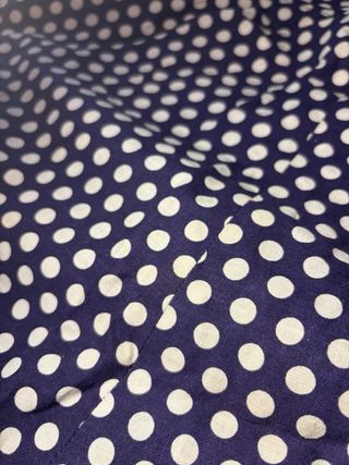 Vestido Pin Up Retro Lunares Azul Blanco