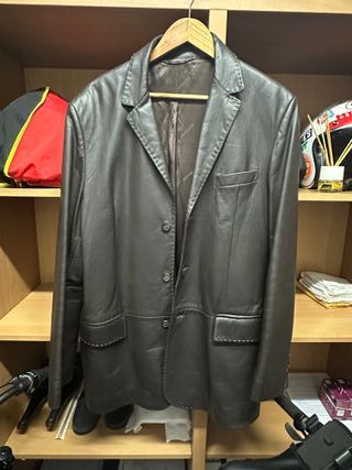 Chaqueta Cuero Versace Classic Marrón
