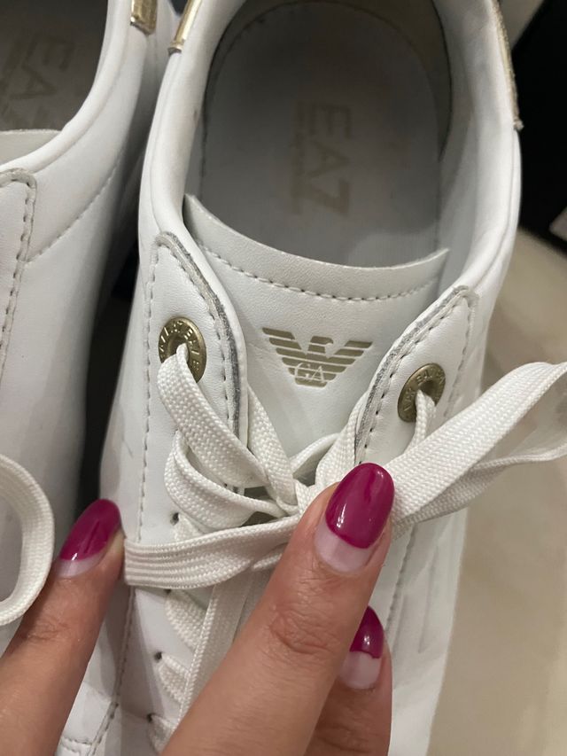 Scarpe Emporio Armani Uomo Bianche Oro