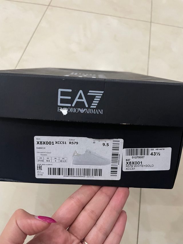 Scarpe Emporio Armani Uomo Bianche Oro