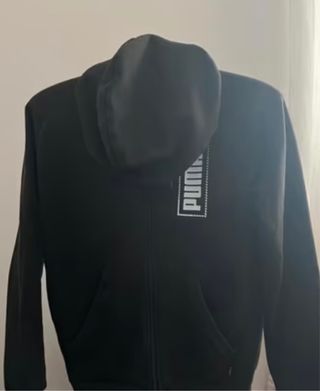 Sudadera Puma Negra con Cremallera
