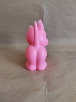 Gioco pupazzo vintage gattino in gomma ledra plast