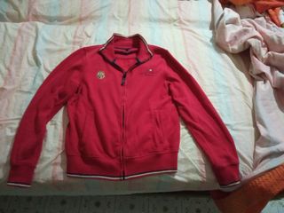 Felpa Scuola Nautica Rossa Zip