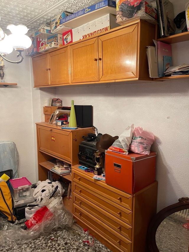 Mueble madera estantería escritorio cajoneras