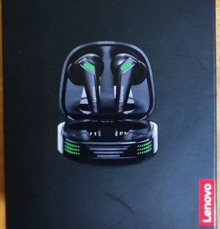 Fones Bluetooth Lenovo Preto e Verde