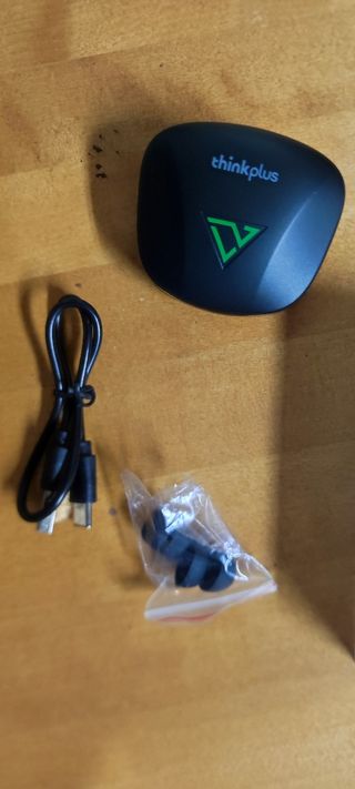 Fones Bluetooth Lenovo Preto e Verde