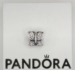 Charm Pandora Farfalla Argento e Viola