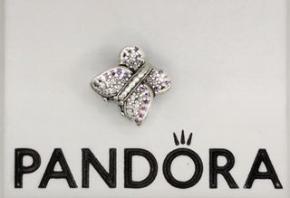 Charm Pandora Farfalla Argento e Viola
