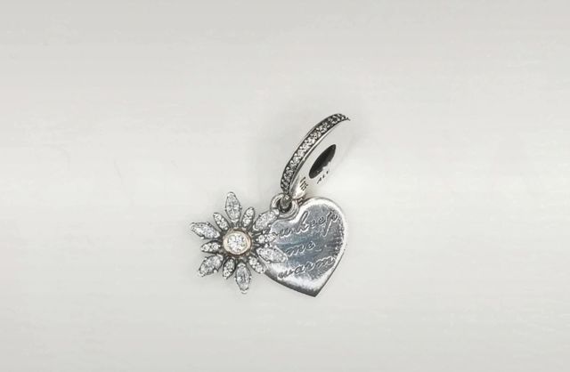 Pandora Charm Cuore Fiocco Neve Oro 14k
