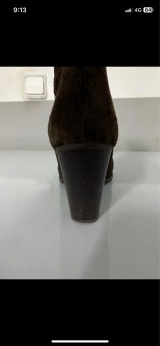 Botines de mujer con tachas piel auténtica 