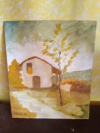 Dipinto acrilico su tavoletta