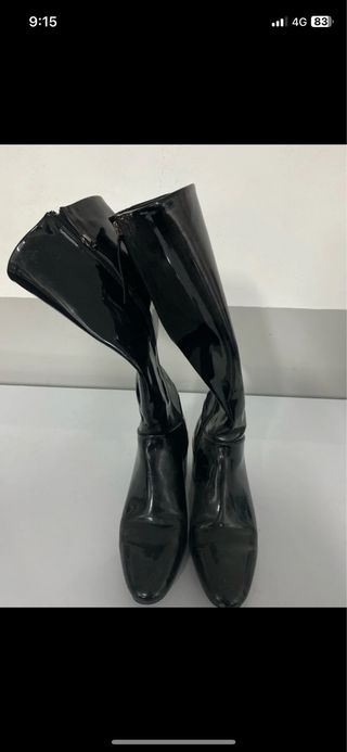 Botas charol Zara negras