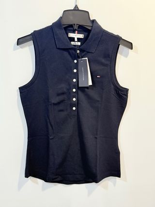 Polo sin mangas Tommy Hilfiger azul mujer