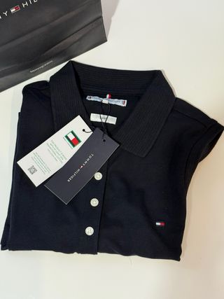 Polo sin mangas Tommy Hilfiger azul mujer