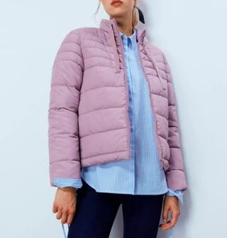 Parka Sfera Basic malva claro S. Como nueva!