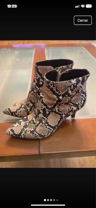 Botines animal print Stradivarius