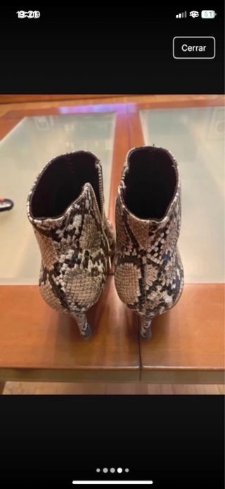 Botines animal print Stradivarius