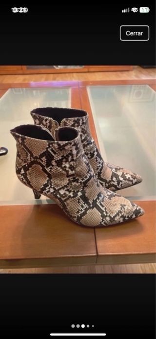 Botines animal print Stradivarius