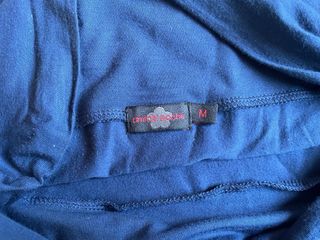 Falda Amichi azul con volantes inferiores