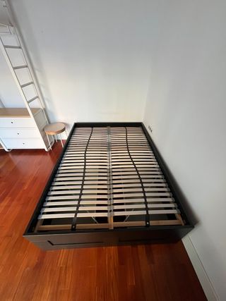 Estructura Cama Ikea Negra con Cajones