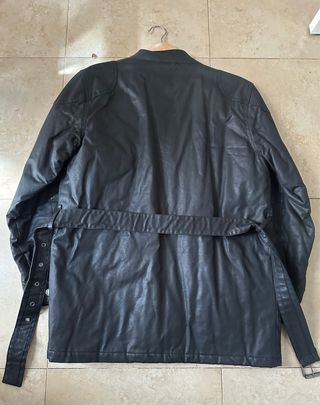 Chaqueta Biker Pierre Cardin Negra