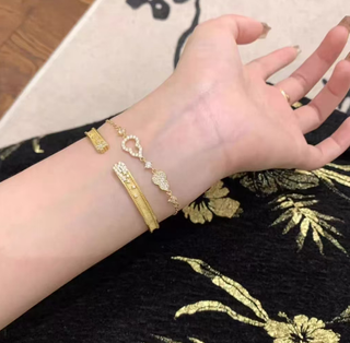 Pulsera de diamantes oro blanco