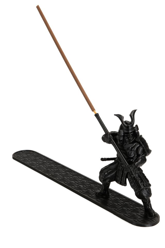 Porta incienso Samurai Negro o Blanco