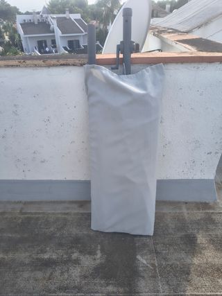 Sombrilla doble grande gris Schneider