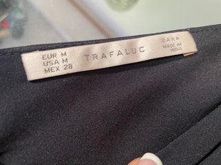 Vestido ZARA azul marino con pedrería