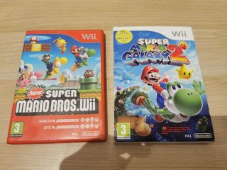 2 Juegos Wii: Super Mario Galaxy 2 y Bros.