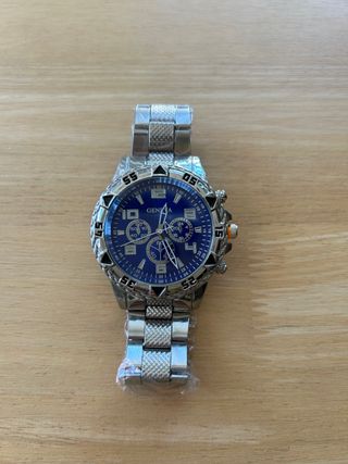 Reloj GENEVA Elegante Hombre Esfera Azul