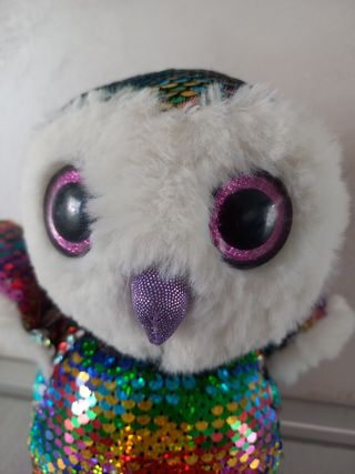 Peluche Gufo Multicolore con Paillettes