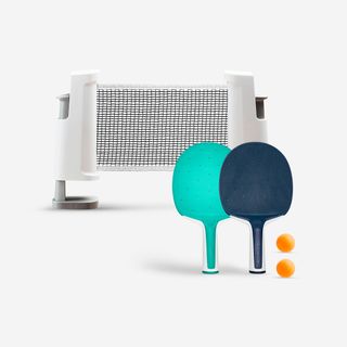 Set poste red de ping pong ajustable Rollnet Blanco/gris 2