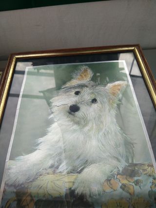 Quadretto vintage cane cm22x27