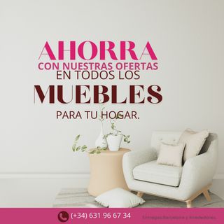 Muebles Nuevos y electrodomésticos de segunda mano