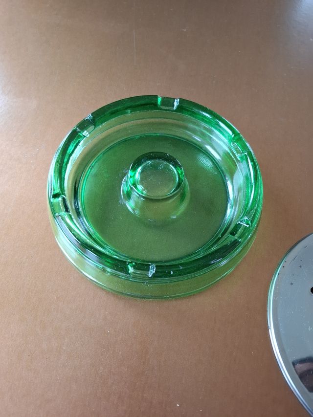 Posacenere portacenere vintage verde anni '70