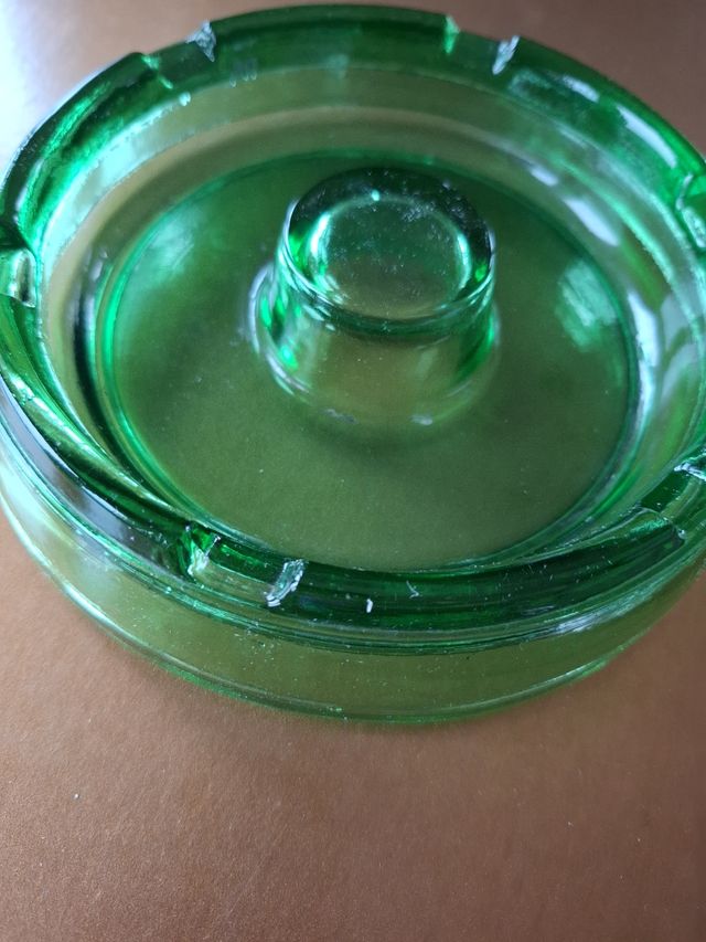 Posacenere portacenere vintage verde anni '70