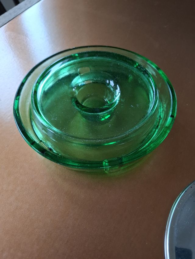 Posacenere portacenere vintage verde anni '70