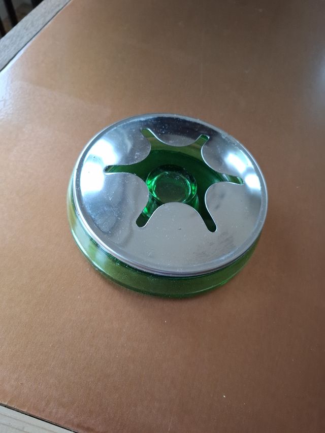 Posacenere portacenere vintage verde anni '70