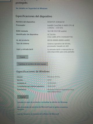 PC Intel i5-6600 3,3GHz 16GB RAM DDR4 GTX 1060 6GB