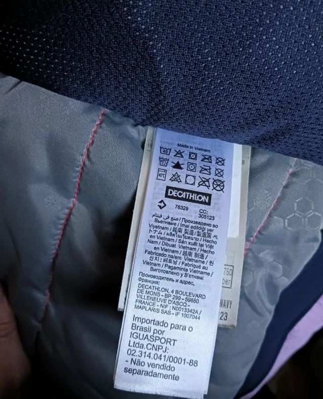 Abrigo infantil azul con capucha 14-15 años