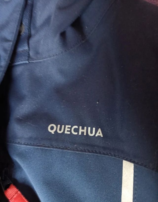 Abrigo infantil azul con capucha 14-15 años