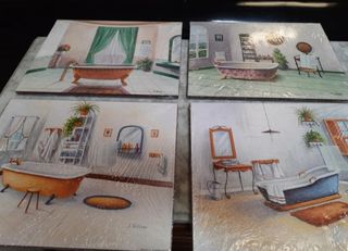 Cuadros Baños Vintage